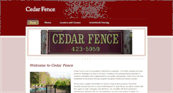 Desktop Screenshot of cedarfenceny.com